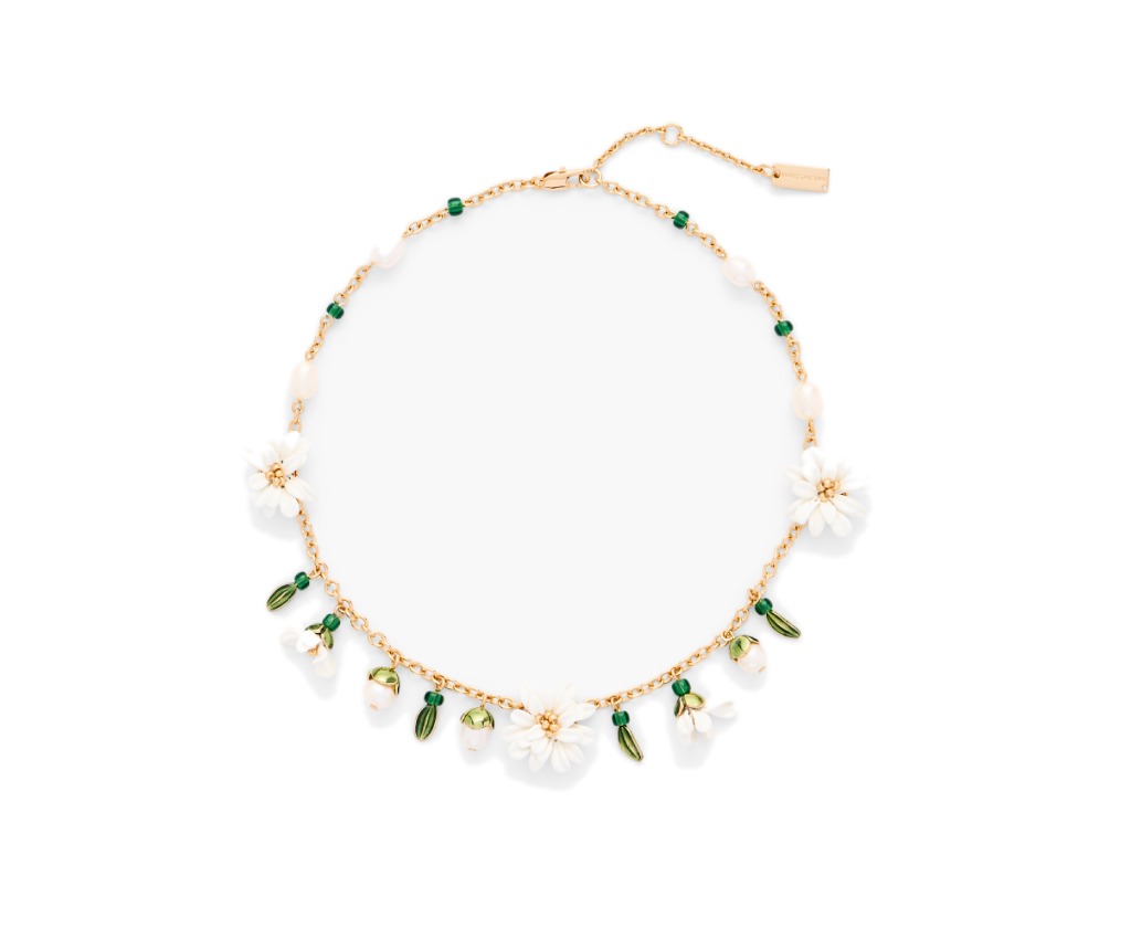 串珠雛菊造型項鏈 (Gold/Multi)